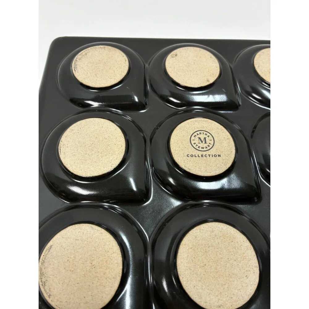2 Martha Stewart Collection Ceramic Seafood Rack Grill Grids Tray Cookware